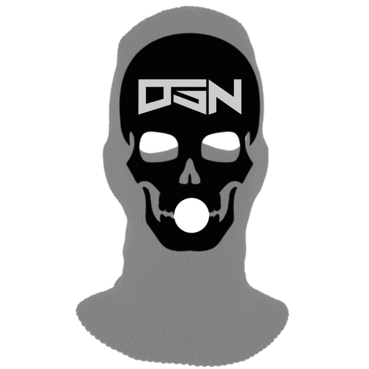 White Skeleton Ski Mask (Black Color Scheme)