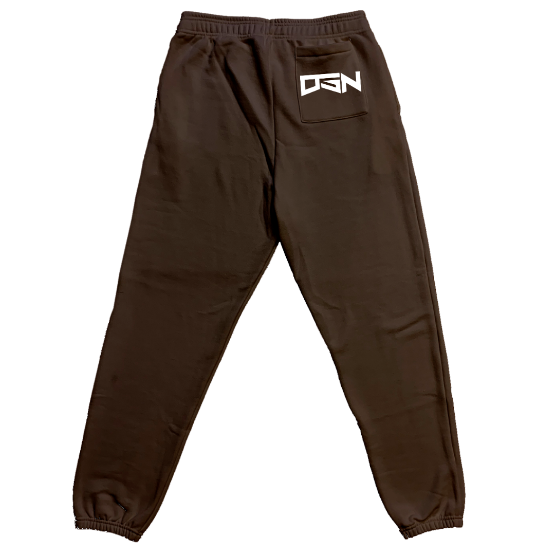 Brown Skeleton Premium Sweatpants | DREAM STATION NATION