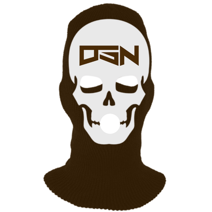 Brown Skeleton Ski Mask (Brown Color Scheme)