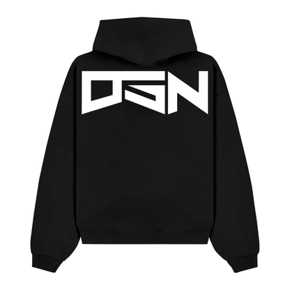 Black Skeleton Premium Heavyweight Hoodie | DREAM STATION NATION