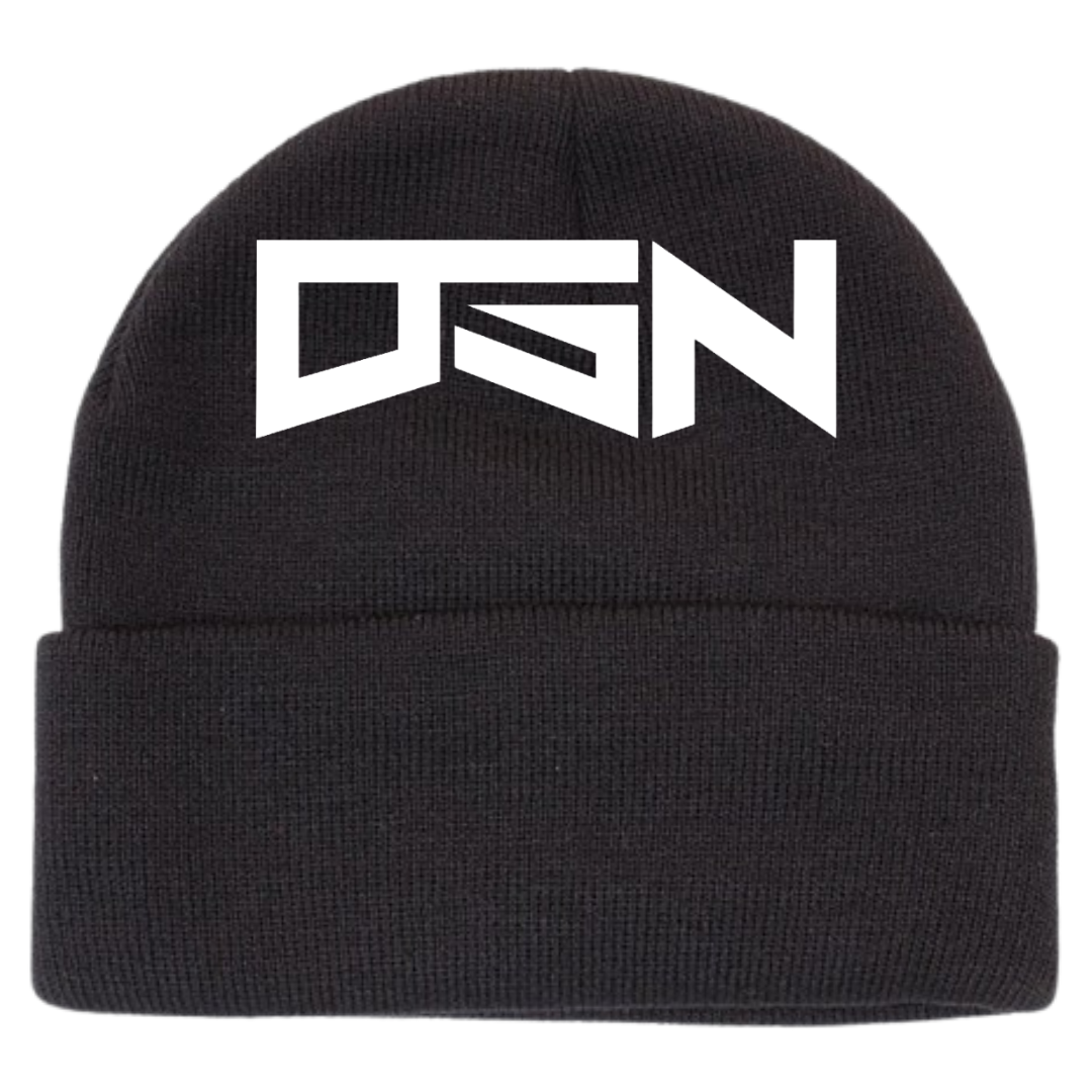 Black Beanie (White Color Scheme)