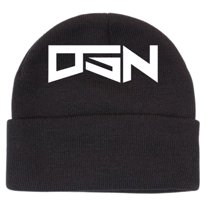 Black Beanie (White Color Scheme)