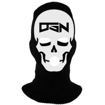 Black Skeleton Ski Mask (White Color Scheme)